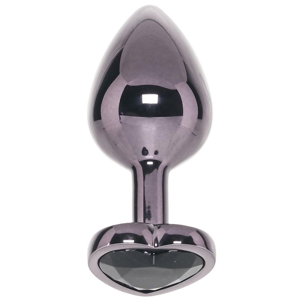 Jewel Black Diamond Heart Plug in Large - Tophatter's Adult Sex Toys Online Anal Sex Toys > Butt Plugs - Tophatter Daily Deals