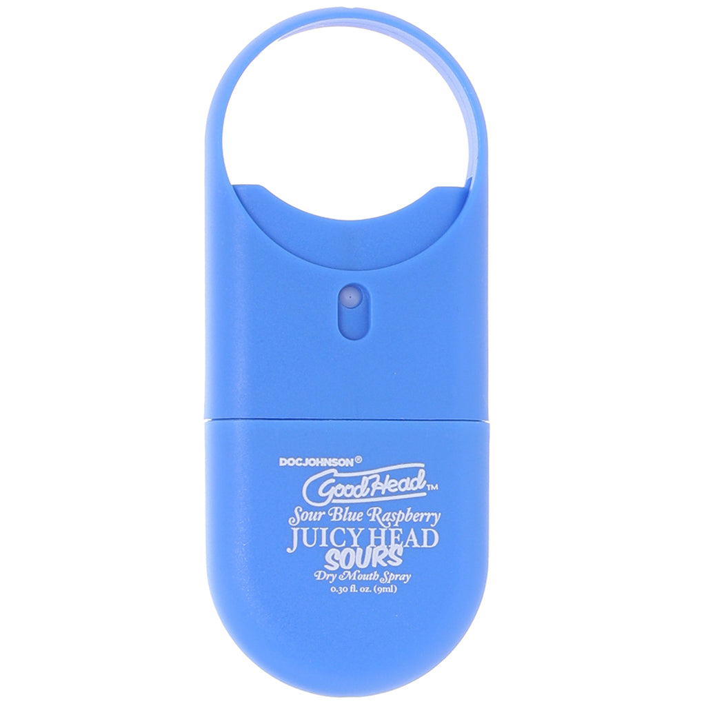 GoodHead Juicy Head Sours Spray To-Go in Blue Raspberry - Tophatter's Adult Sex Toys Online Lubes and Lotions > Flavored Sex Lubes - Tophatter Daily Deals
