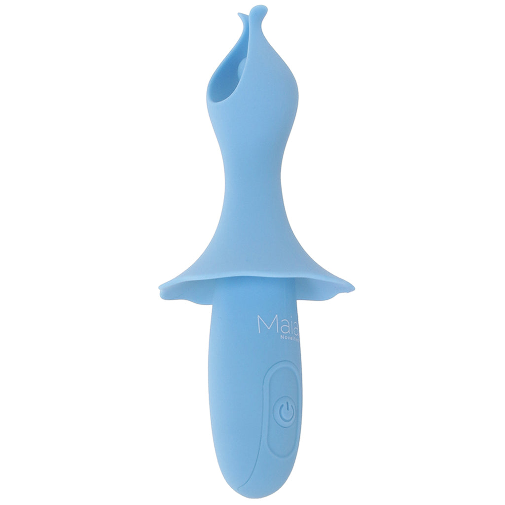 Sienna Fluttering Silicone Vibe in Blue Vibrators > Clitoral Stimulators - Tophatter Daily Deals