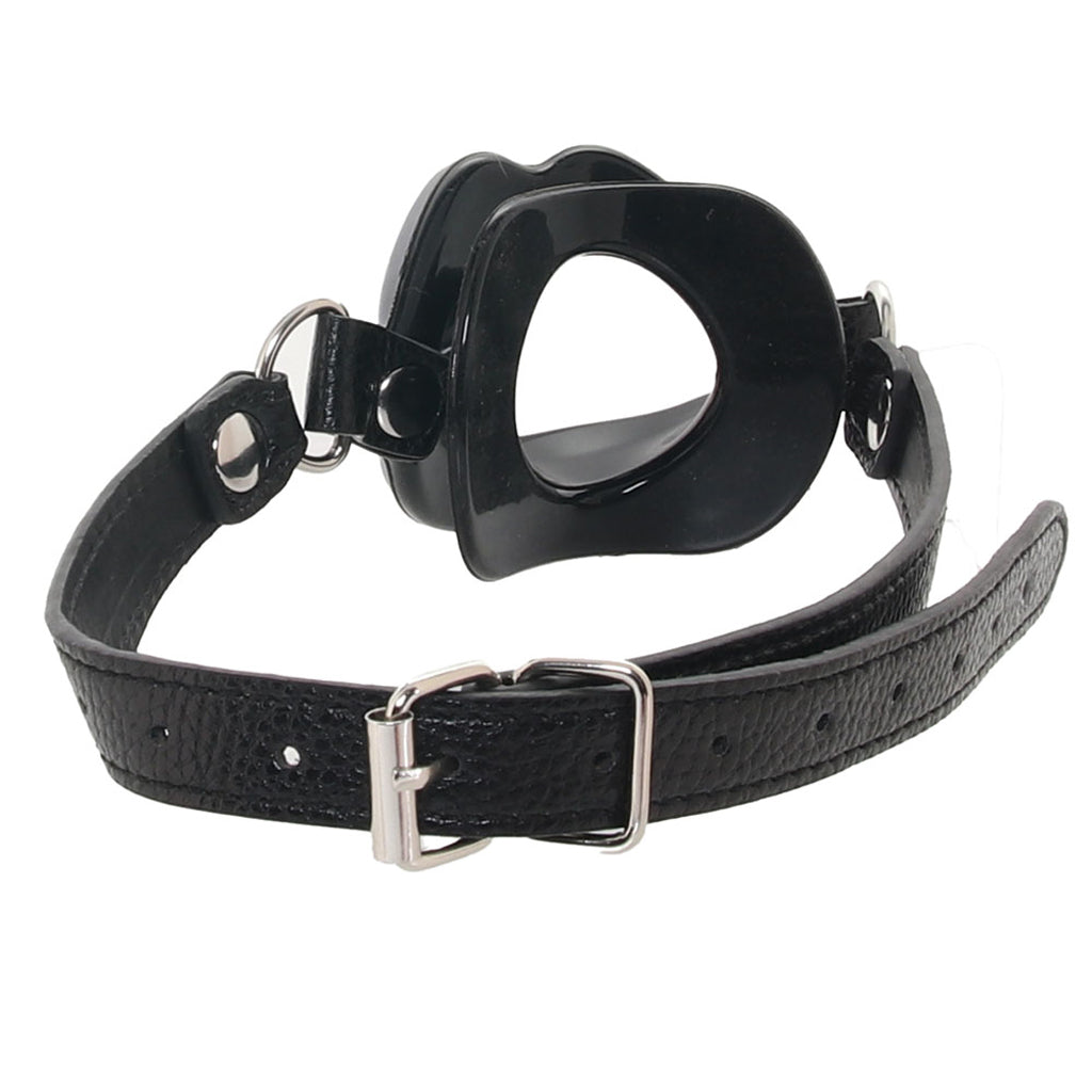 Master Series Juicy Lips Open Mouth Gag in Black - Tophatter's Adult Sex Toys Online Bondage and Fetish > Ball Gags & Mouth Restraints - Tophatter Daily Deals