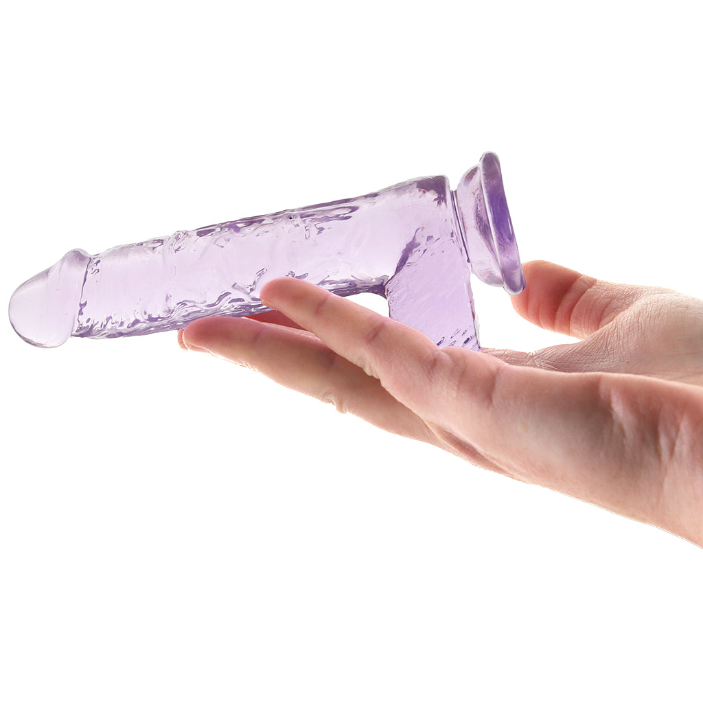 RealRock 5 Inch Realistic Ballsy Dildo in Purple Dildo Sex Toys > Realistic Dildos - Tophatter Daily Deals