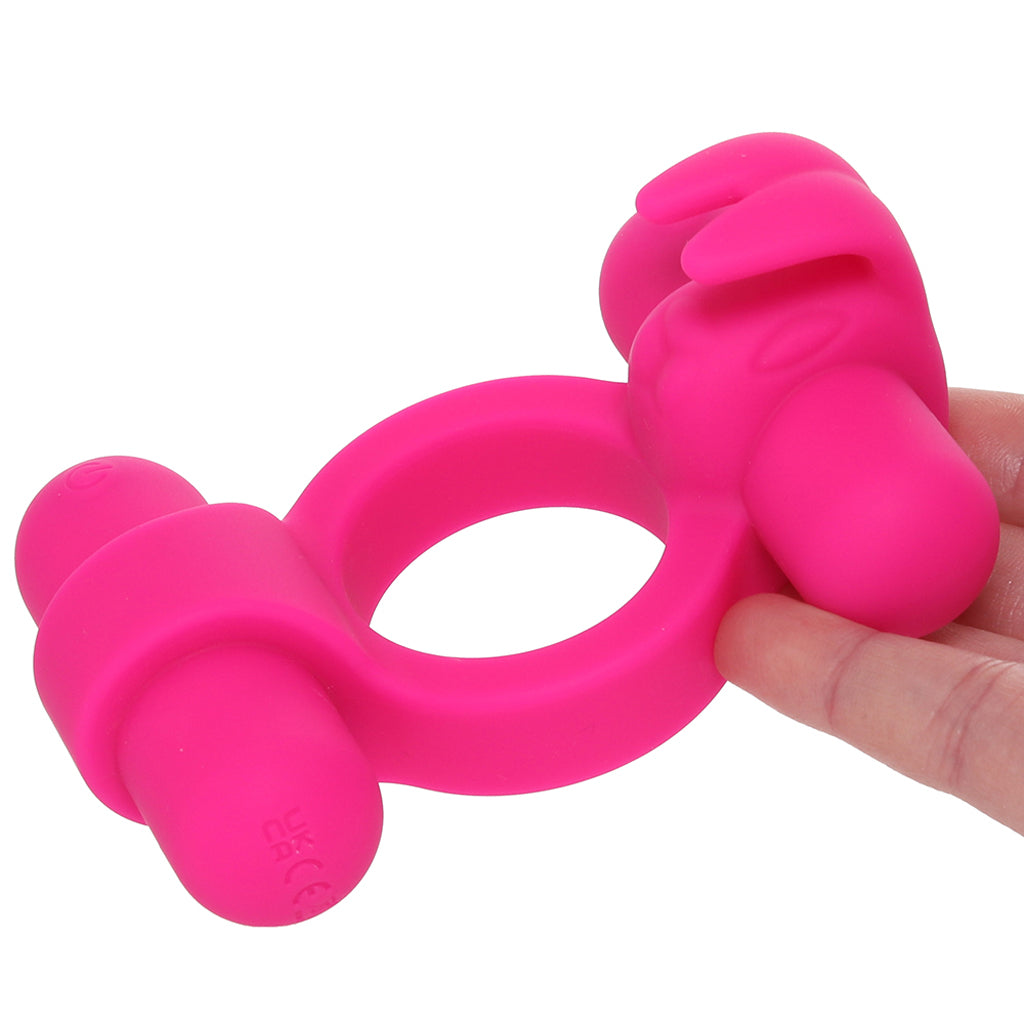 Rockin' Rabbit Dual Vibrating Ring - Tophatter's Adult Sex Toys Online Cock Rings - Tophatter Daily Deals