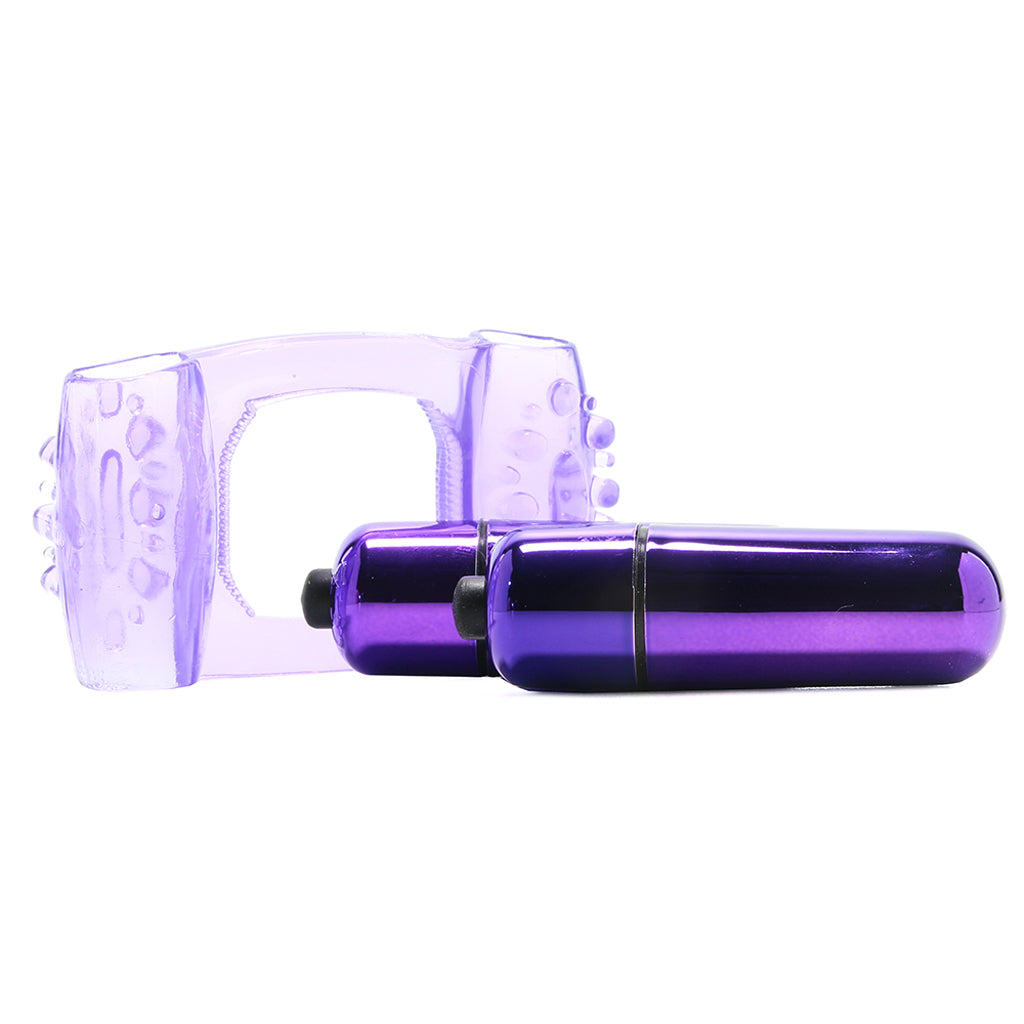 Duo-Vibrating Super Ring in Purple - Tophatter's Vibrator Deals Online Cock Rings - Tophatter Daily Deals
