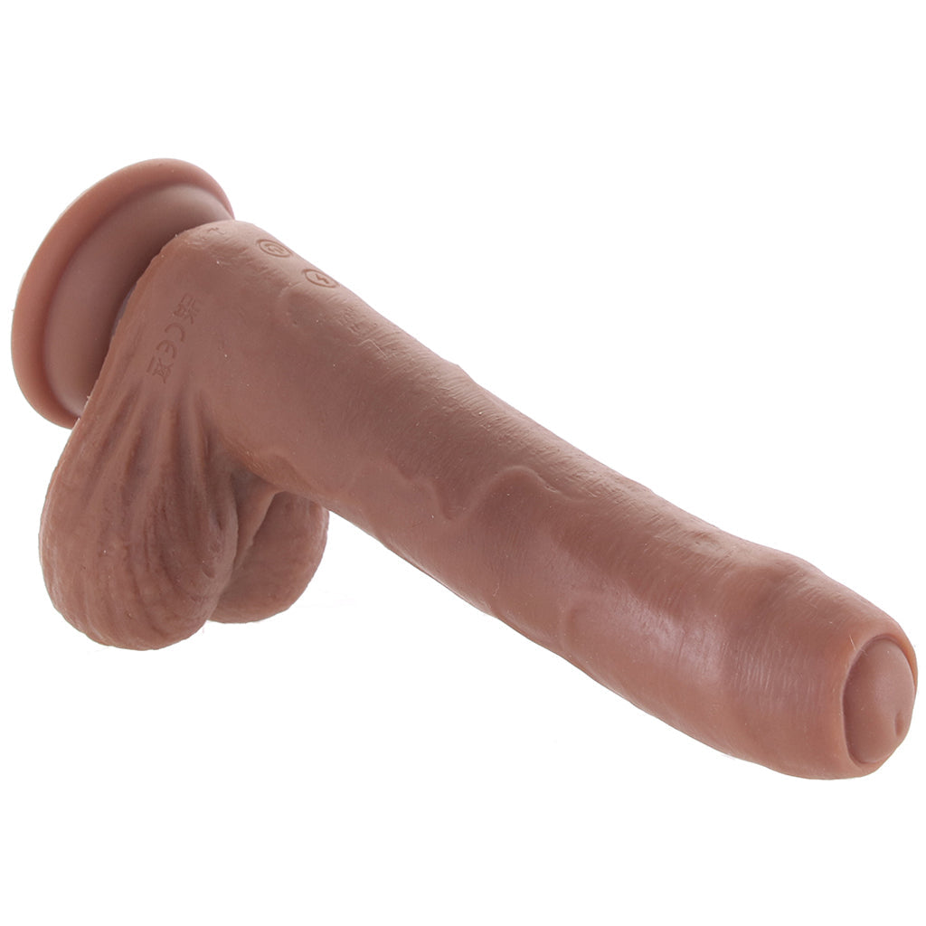 Peek A Boo 8 Inch Vibrating Dildo in Dark Vibrators > Realistic Vibrator Dildos - Tophatter Daily Deals