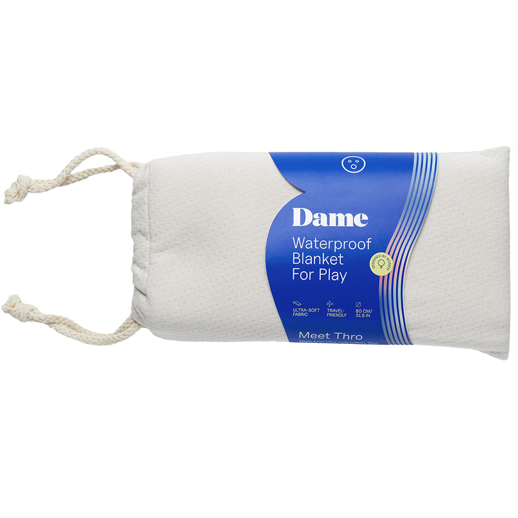 Dame Thro Travel Waterproof Blanket in Oat - Tophatter's Adult Sex Toys Online Bondage and Fetish > Tools & Accessories - Tophatter Daily Deals