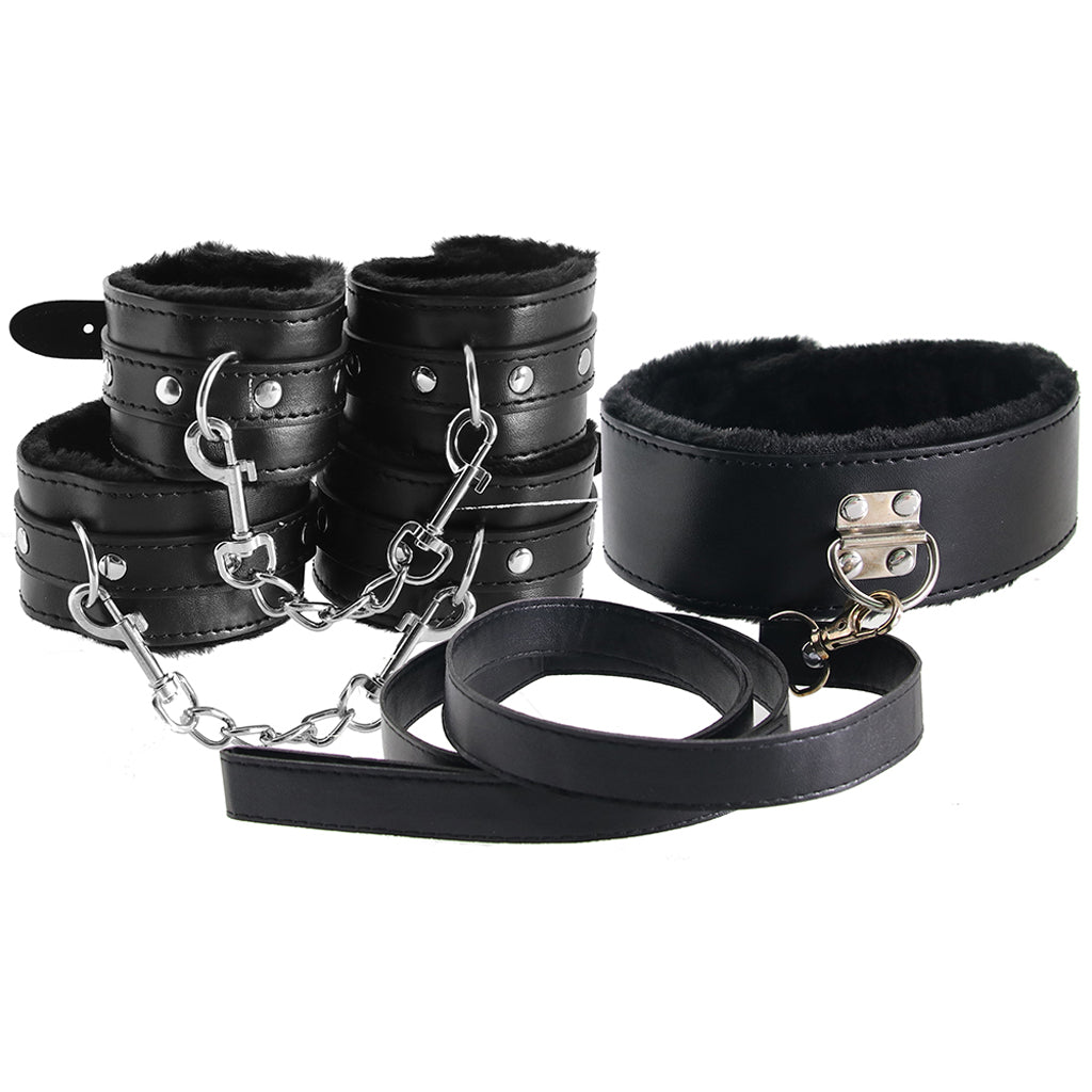 Master Series Hook Up 10 Piece Plush Bondage Set - Tophatter's Adult Products Bondage and Fetish > Starter BDSM Kits - Tophatter Daily Deals