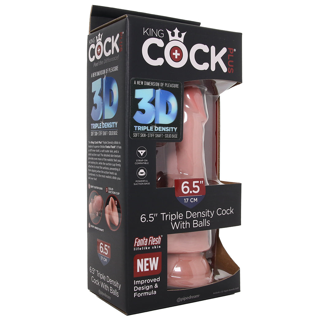 King Cock Plus Triple Density 6.5 Inch Ballsy Cock in Flesh Dildo Sex Toys > Realistic Dildos - Tophatter Daily Deals