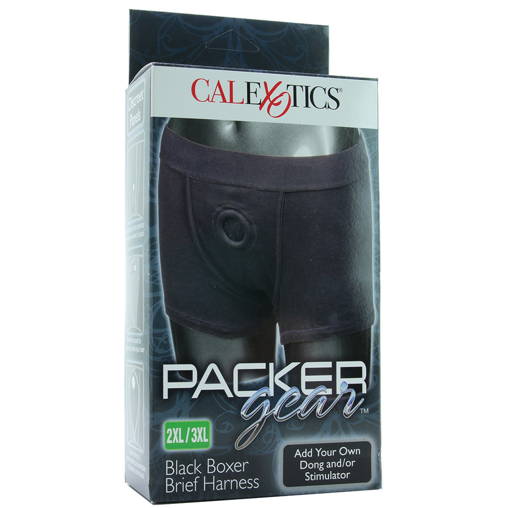 Packer Gear Black Boxer Brief Harness in 2X/3X Dildo Sex Toys > Strap-On and Harnesses - Tophatter Daily Deals