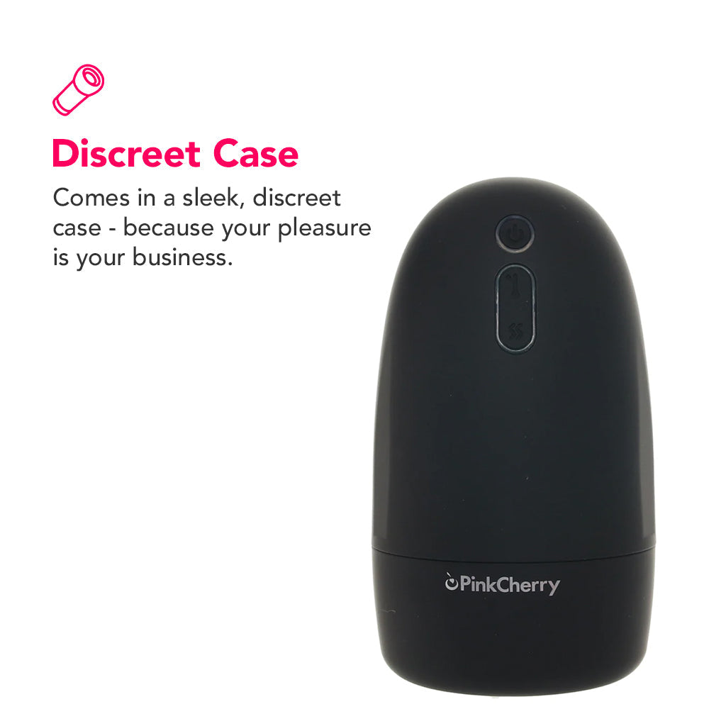 PinkCherry Premium Vibrating And Warming Silicone Stroker Male Masturbators > Self-Contained Strokers - Tophatter Daily Deals