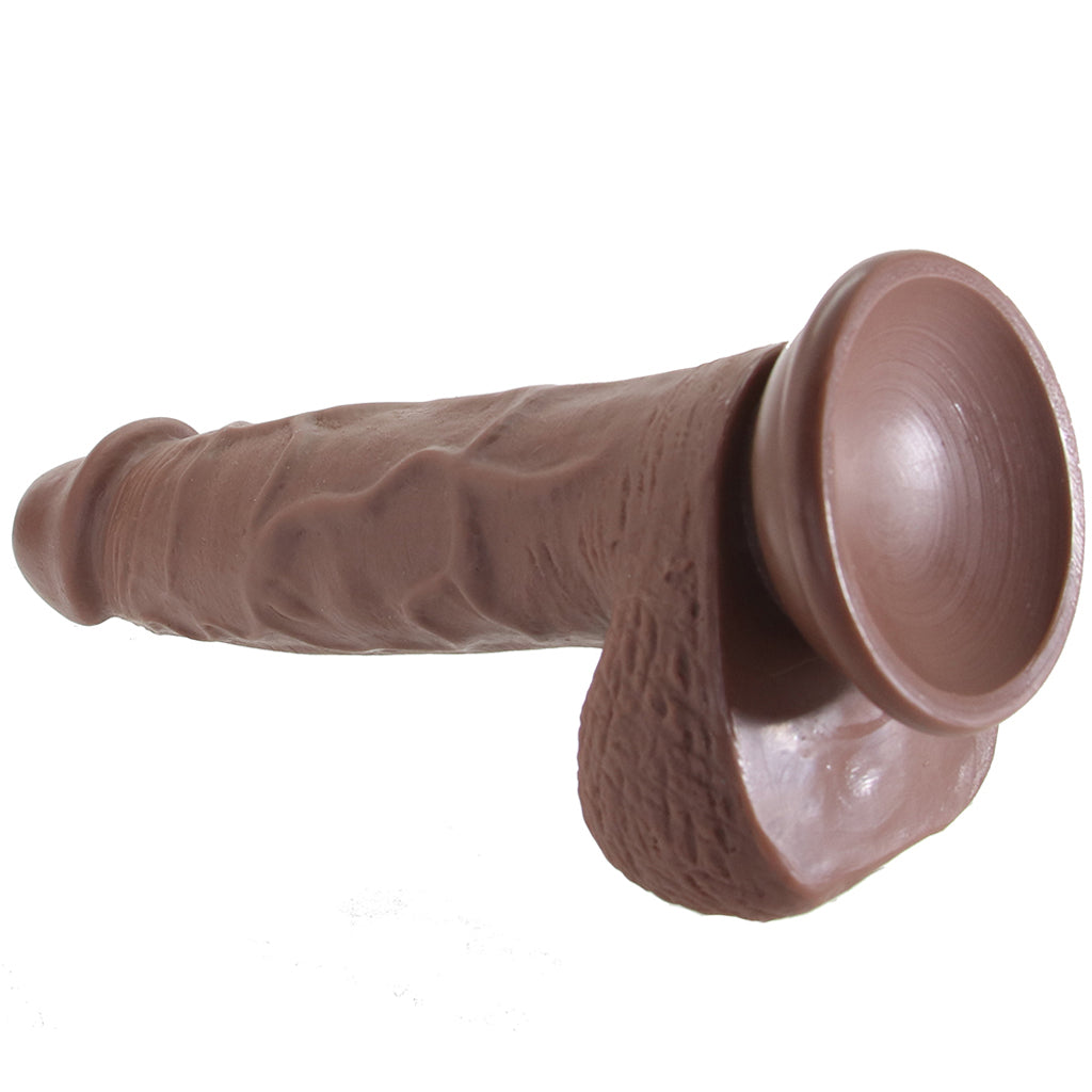 Realistic 8 Inch Dildo in Dark - Tophatter's Adult Products Dildo Sex Toys > Realistic Dildos - Tophatter Daily Deals