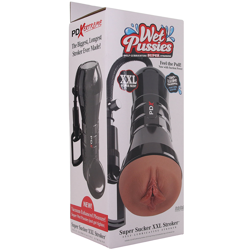 PDX Wet Pussies Super Sucker XXL Stroker in Brown Male Masturbators > Pocket Strokers - Tophatter Daily Deals