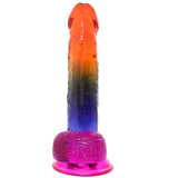 Crystal Jellies 8.5 Inch Cock & Balls Dildo in Rainbow Dildo Sex Toys > Realistic Dildos - Tophatter Daily Deals