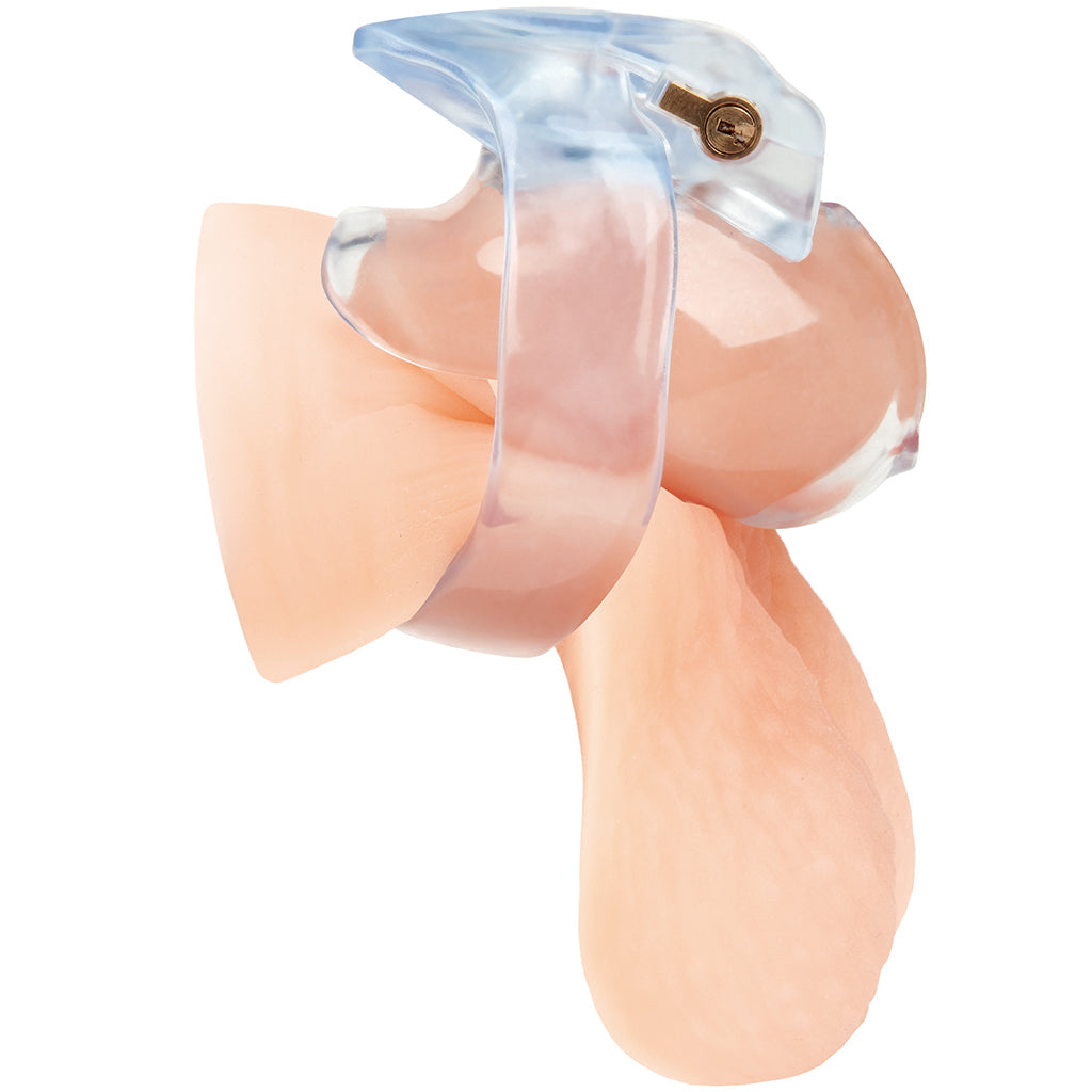 Blueline Small Dick Acrylic Mini Chastity Cage - Tophatter's Adult Sex Toys Online Bondage and Fetish > Cock and Ball Devices - Tophatter Daily Deals