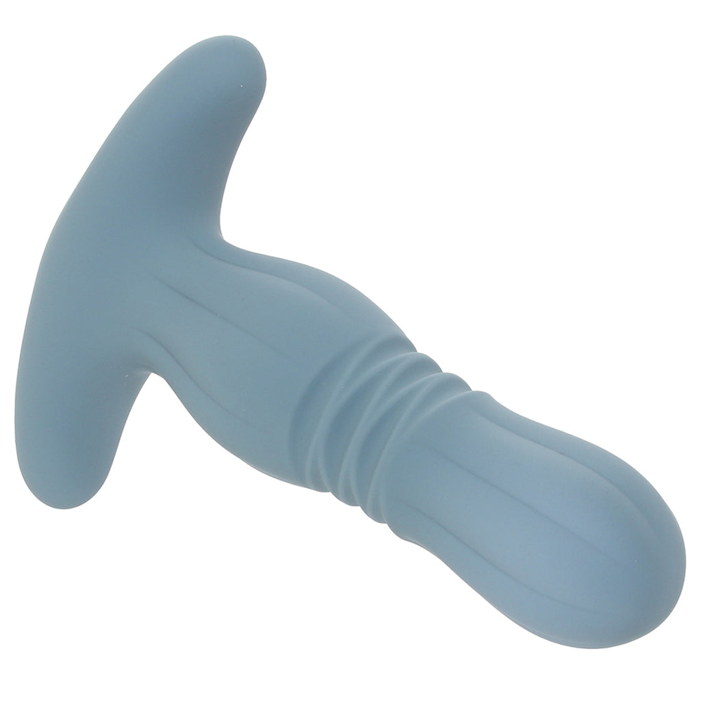 Renegade Gemini Thrusting Anal Plug with Remote in Grey - Tophatter's Vibrator Deals Online Anal Sex Toys > Anal Vibrators - Tophatter Daily Deals