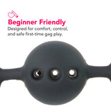 Saffron Breathable Ball Gag Bondage and Fetish > Ball Gags & Mouth Restraints - Tophatter Daily Deals