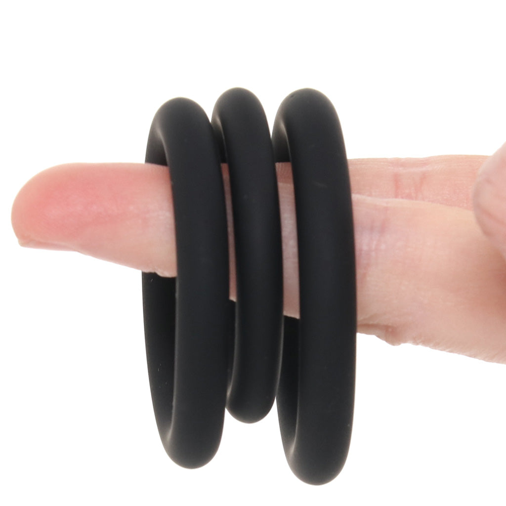 LEVELZ 3 Piece Classic Cock Ring Set in L-XXL Cock Rings - Tophatter Daily Deals