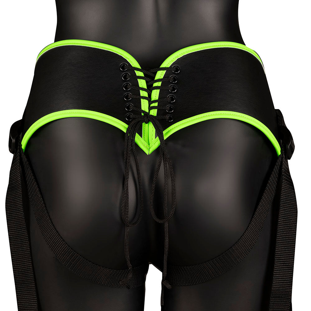 Ouch! Glow In The Dark Harness with Silicone Dildo Dildo Sex Toys > Strap-On and Harnesses - Tophatter Daily Deals