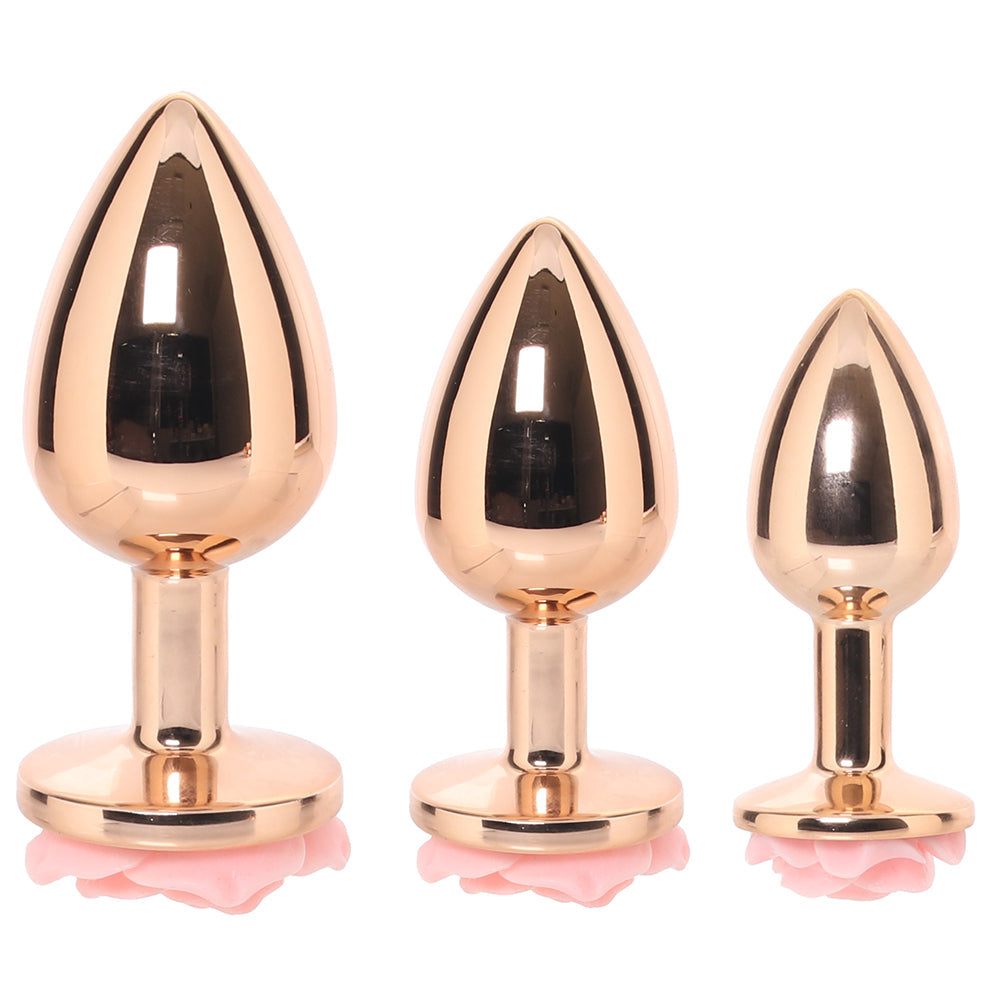 Gemsations 3pc Rose Anal Training Kit Anal Sex Toys > Butt Plugs - Tophatter Daily Deals
