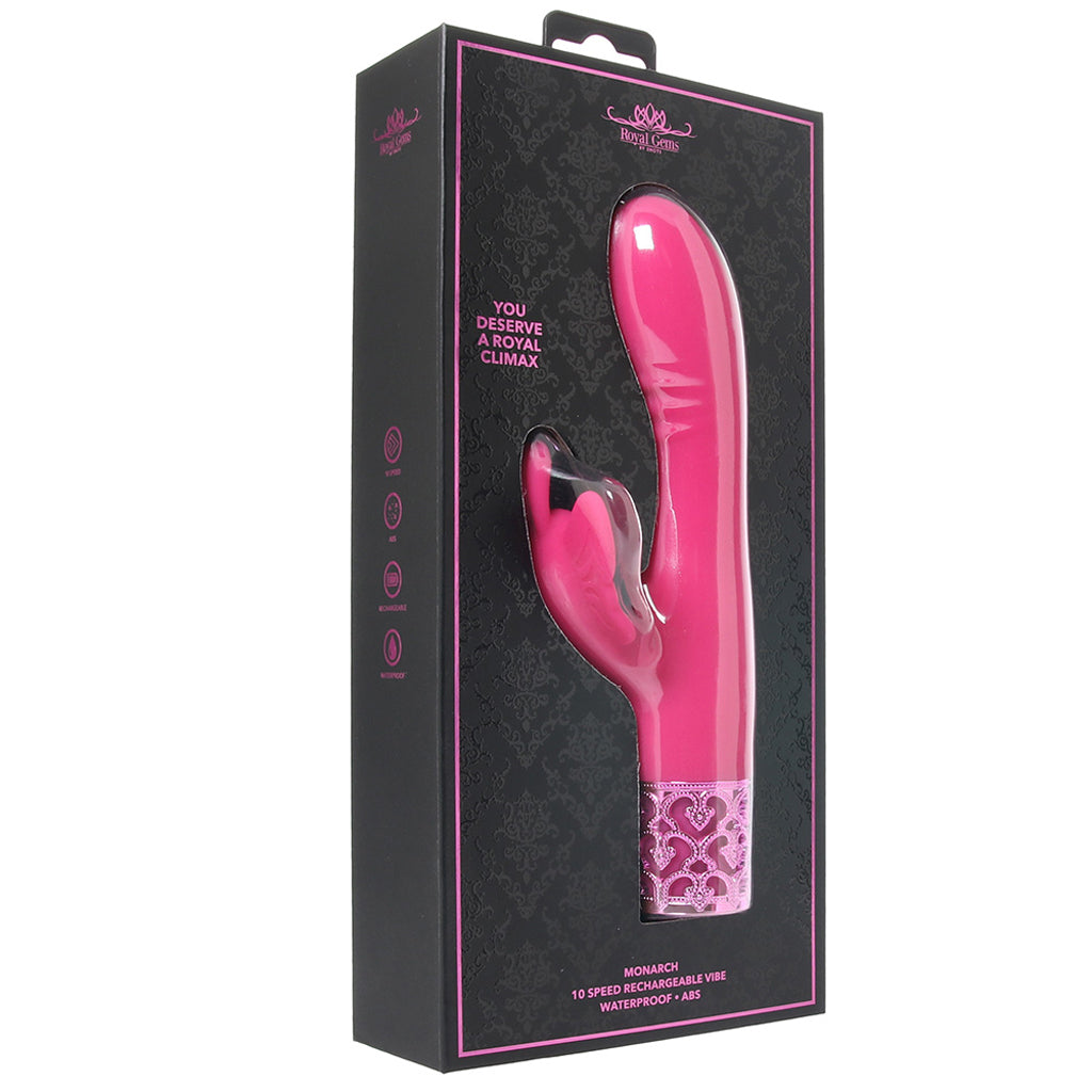Royal Gems Monarch Vibe in Pink Vibrators > Rabbit Vibrators - Tophatter Daily Deals