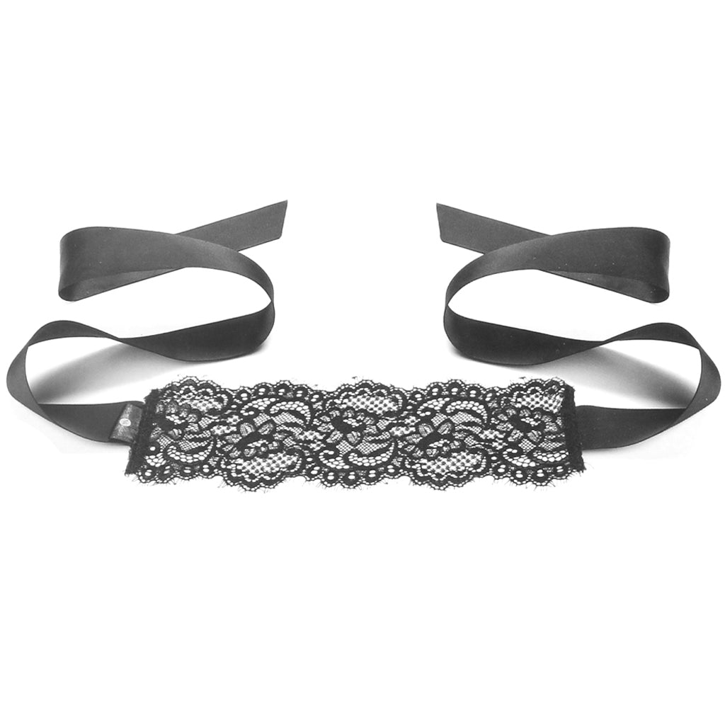 Secret Kisses Boudoir Lace Blindfold - Tophatter's Adult Products Bondage and Fetish > Pleasure Masks and Dress Up Play - Tophatter Daily Deals