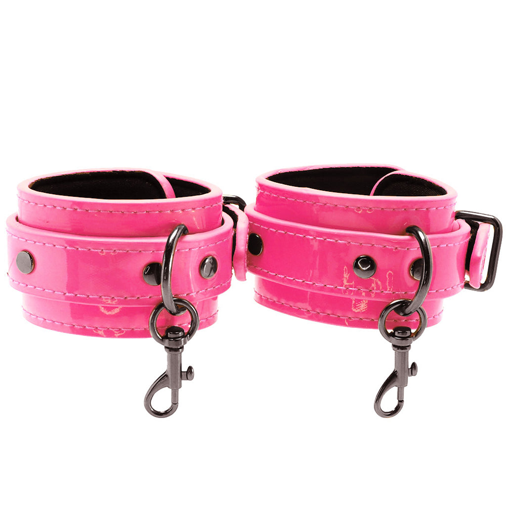 Electra Play Things Ankle Cuffs in Neon Pink Bondage and Fetish > Wrist and Ankle Cuffs - Tophatter Daily Deals