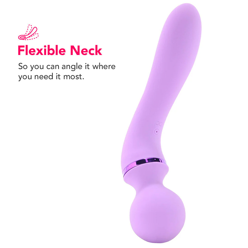 Fantasy For Her Duo Wand Massage-Her in Purple - Tophatter's Adult Products Vibrators > Wands - Tophatter Daily Deals