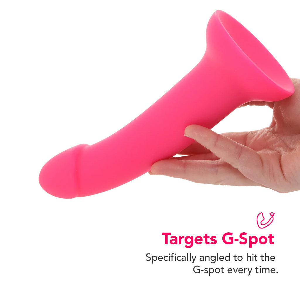 PinkCherry Premium 7 Inch Pink Silicone Dildo Dildo Sex Toys > G-Spot Dildos - Tophatter Daily Deals
