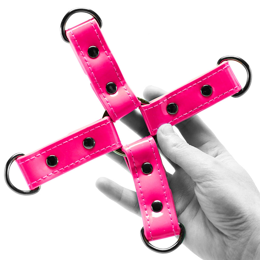 Electra Play Things Hog Tie in Neon Pink Bondage and Fetish > Restraints - Tophatter Daily Deals