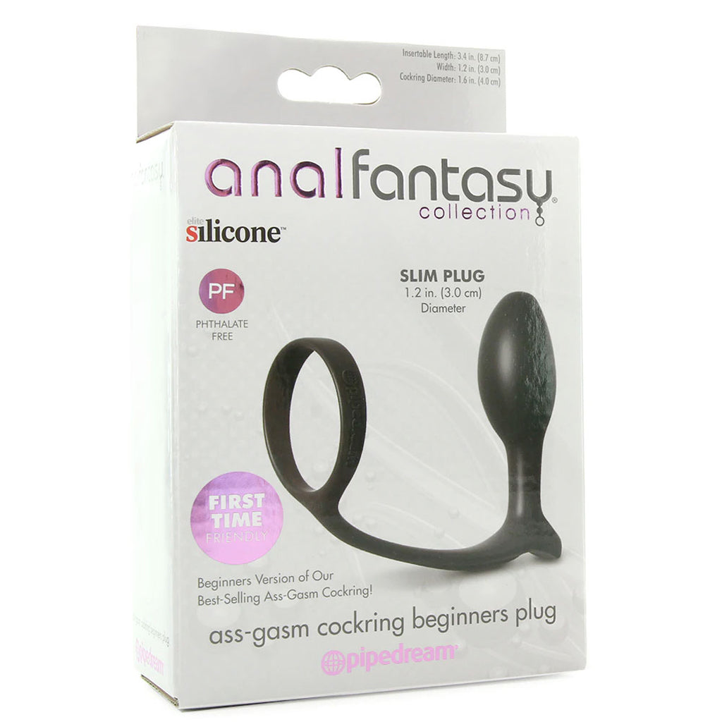 Anal Fantasy Ass-Gasm Beginner Cock Ring Plug - Tophatter's Adult Products Anal Sex Toys > Butt Plugs - Tophatter Daily Deals
