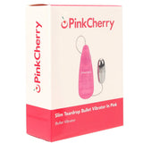PinkCherry Slim Teardrop Bullet Vibrator in Pink Vibrators > Bullet and Egg Vibrators - Tophatter Daily Deals