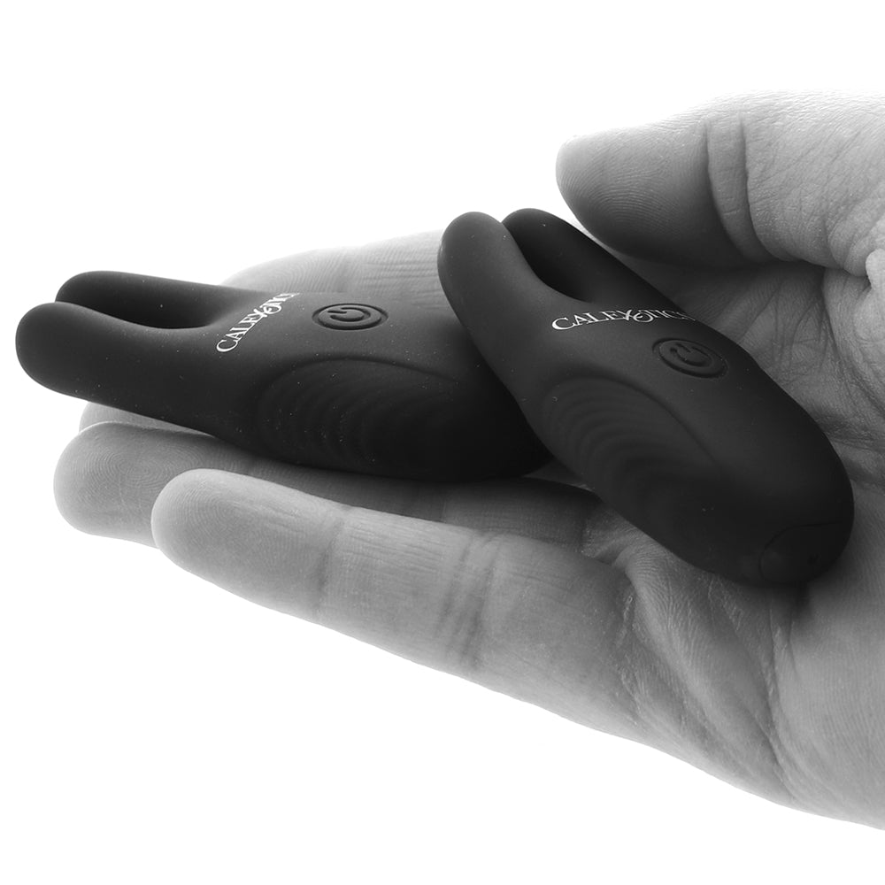 Remote Silicone Nipple Clamps in Black - Tophatter's Adult Sex Toys Online Bondage and Fetish > Nipple Stimulators & Clamps - Tophatter Daily Deals