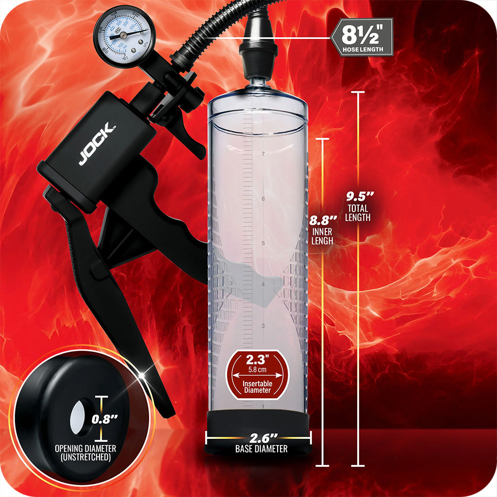 Jock Pump Up Pressure Gauge Trigger Penis Pump Male Enhancement > Penis Pumps - Tophatter Daily Deals
