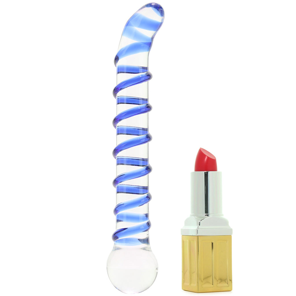 gläs Mr. Swirly 6.5 Inch G-Spot Glass Dildo - Tophatter's Adult Products Dildo Sex Toys > Pyrex Glass Dildos - Tophatter Daily Deals