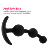 Luxe Be Me 3 Silicone Anal Beads in Black Anal Sex Toys > Anal Beads - Tophatter Daily Deals
