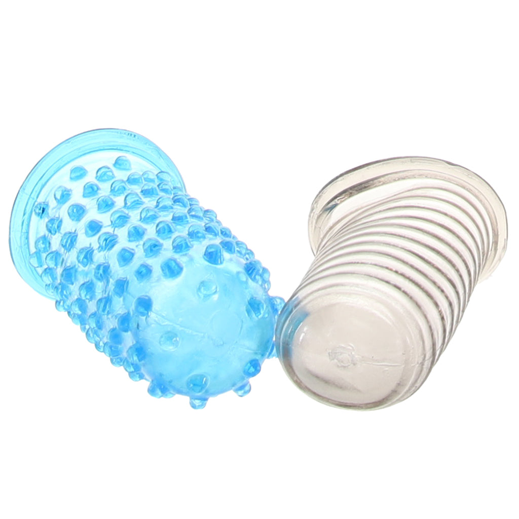 Blue Line 2-Pack Anal Finger Sleeves - Tophatter's Adult Sex Toys Online Anal Sex Toys > Anal Starter Toys - Tophatter Daily Deals