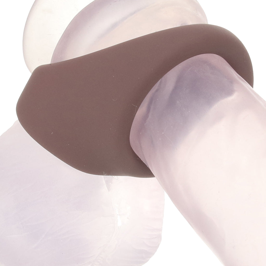 Jock Discreet Silicone Cock & Ball Ring in Dark - Tophatter's Adult Sex Toys Online Bondage and Fetish > Cock and Ball Devices - Tophatter Daily Deals