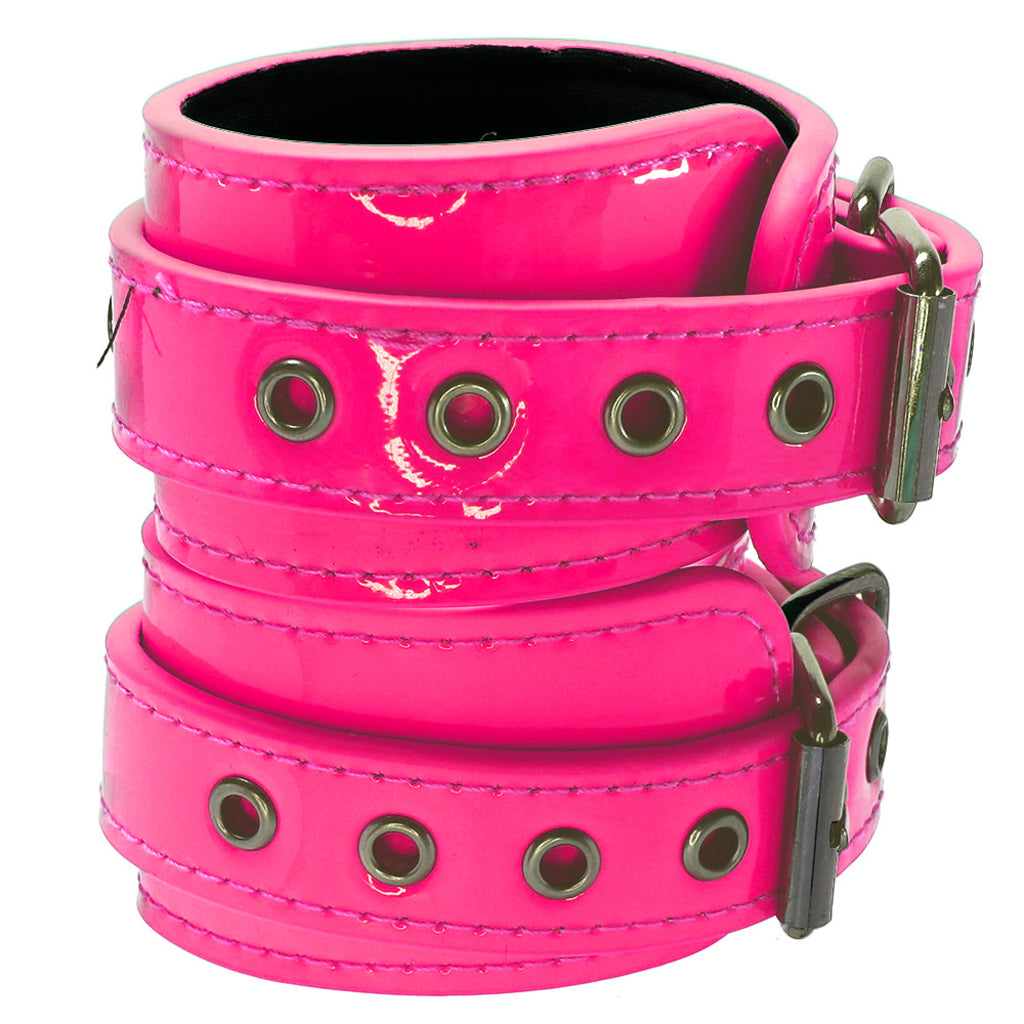 Electra Play Things Ankle Cuffs in Neon Pink Bondage and Fetish > Wrist and Ankle Cuffs - Tophatter Daily Deals