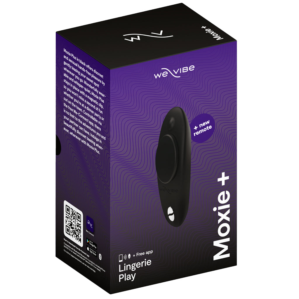 We-Vibe Moxie+ Wearable Clitoral Vibe in Satin Black Vibrators > Wearable & Panty Vibrators - Tophatter Daily Deals