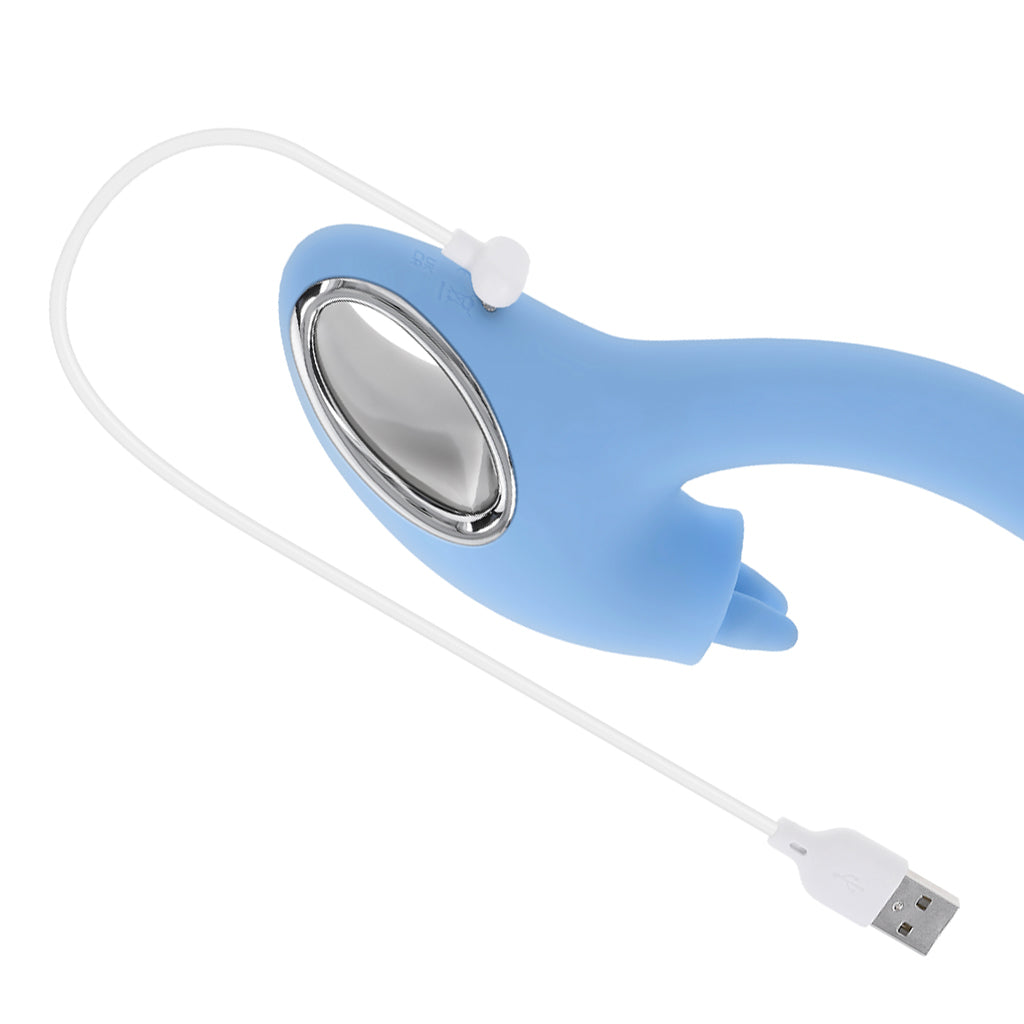 Playboy Sapphire Sky Rabbit Vibe Vibrators > Rabbit Vibrators - Tophatter Daily Deals