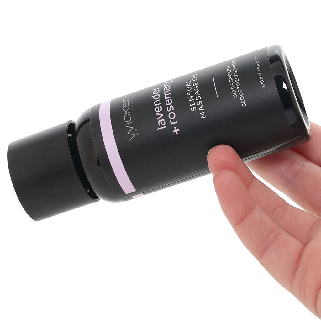 Sensual Massage Oil 4oz/120ml in Lavender & Rosemary - Tophatter's Adult Sex Toys Online Lubes and Lotions > Erotic Massage Oils - Tophatter Daily Deals