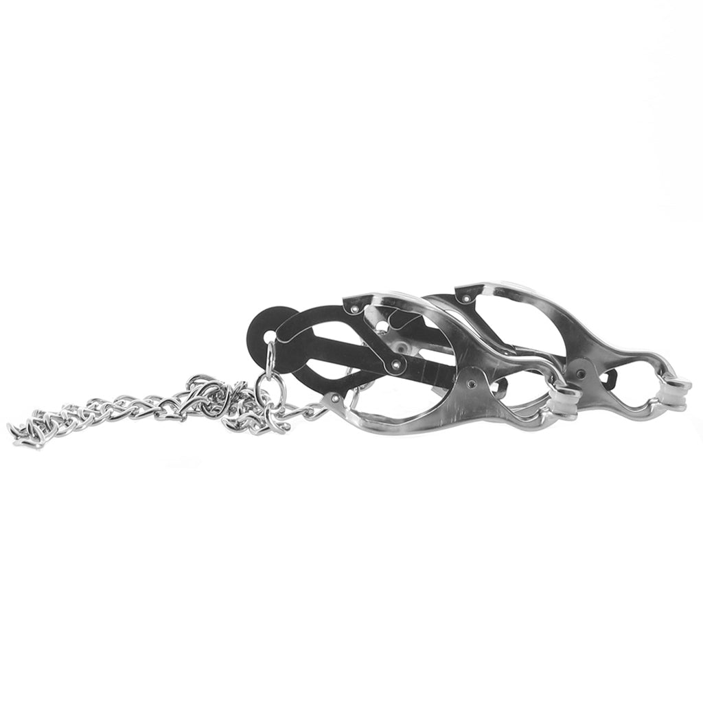 Lux Fetish Japanese Clover Nipple Clips - Tophatter's Adult Sex Toys Online Bondage and Fetish > Nipple Stimulators & Clamps - Tophatter Daily Deals