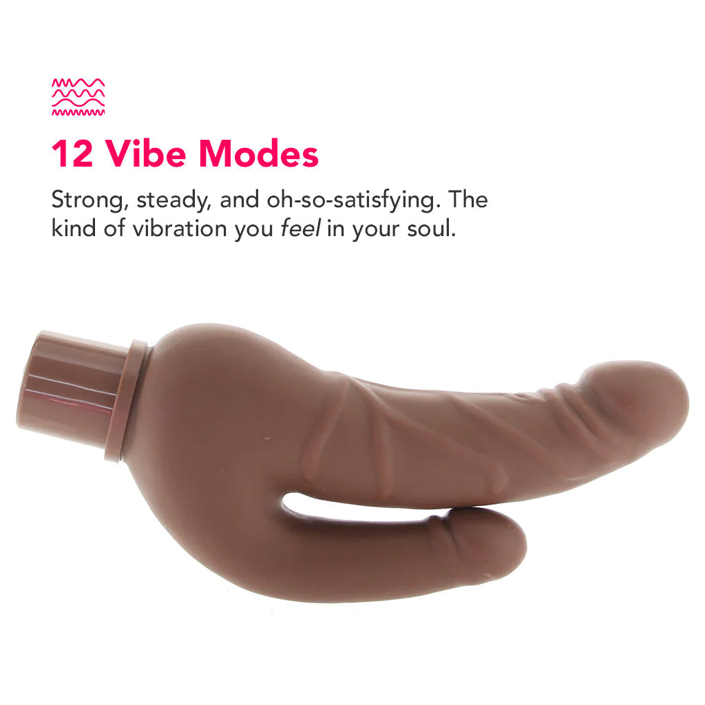 Power Stud Rechargeable Over & Under Vibe in Brown - Tophatter's Vibrator Deals Online Vibrators > Realistic Vibrator Dildos - Tophatter Daily Deals