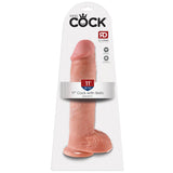 King Cock 11 Inch Cock with Balls in Flesh Dildo Sex Toys > Large Dildos - Tophatter Daily Deals