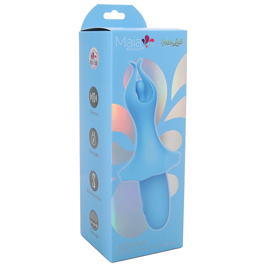 Sienna Fluttering Silicone Vibe in Blue Vibrators > Clitoral Stimulators - Tophatter Daily Deals
