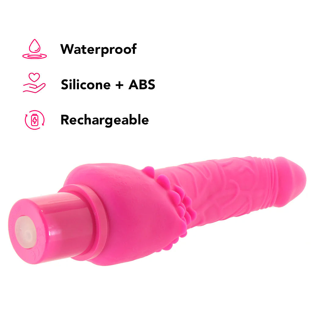Power Stud Rechargeable Cliterrific Vibe in Pink Vibrators > Realistic Vibrator Dildos - Tophatter Daily Deals