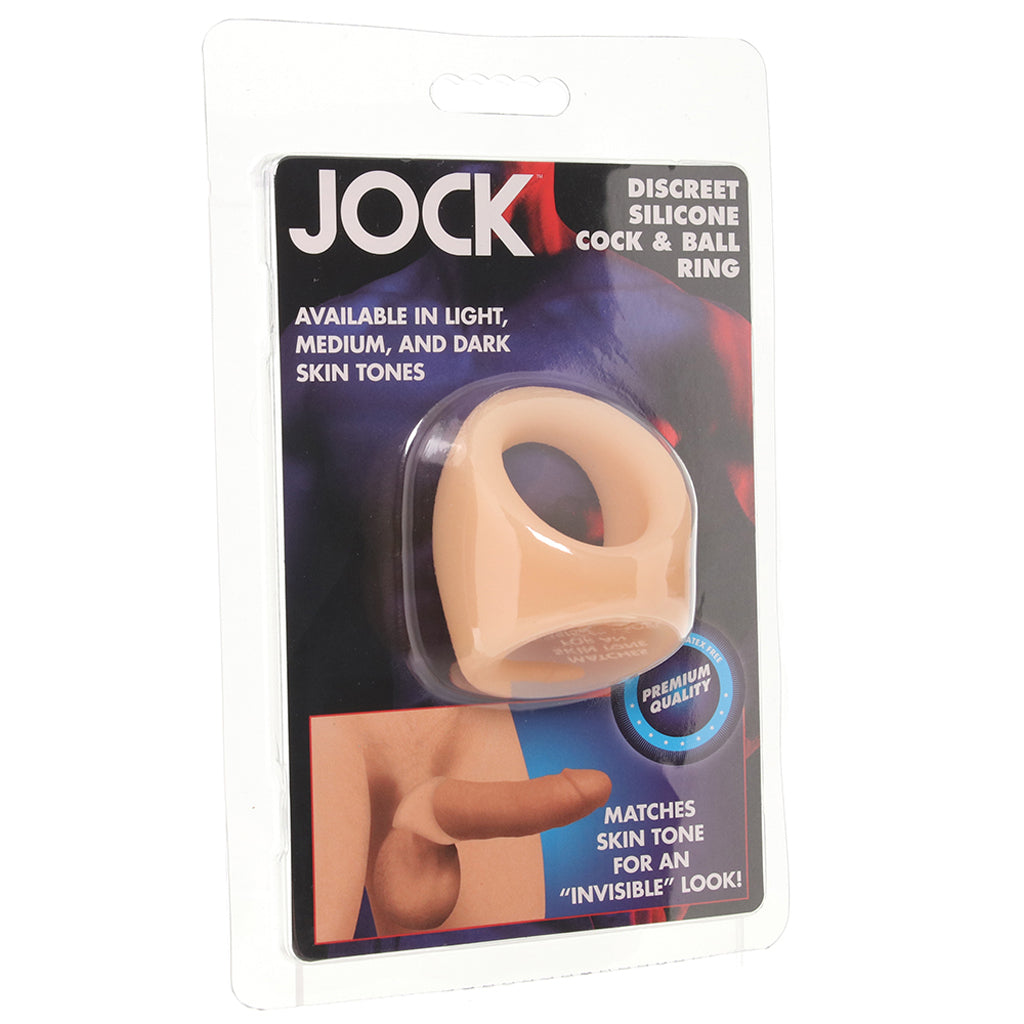 Jock Discreet Silicone Cock & Ball Ring in Light - Tophatter's Adult Sex Toys Online Bondage and Fetish > Cock and Ball Devices - Tophatter Daily Deals