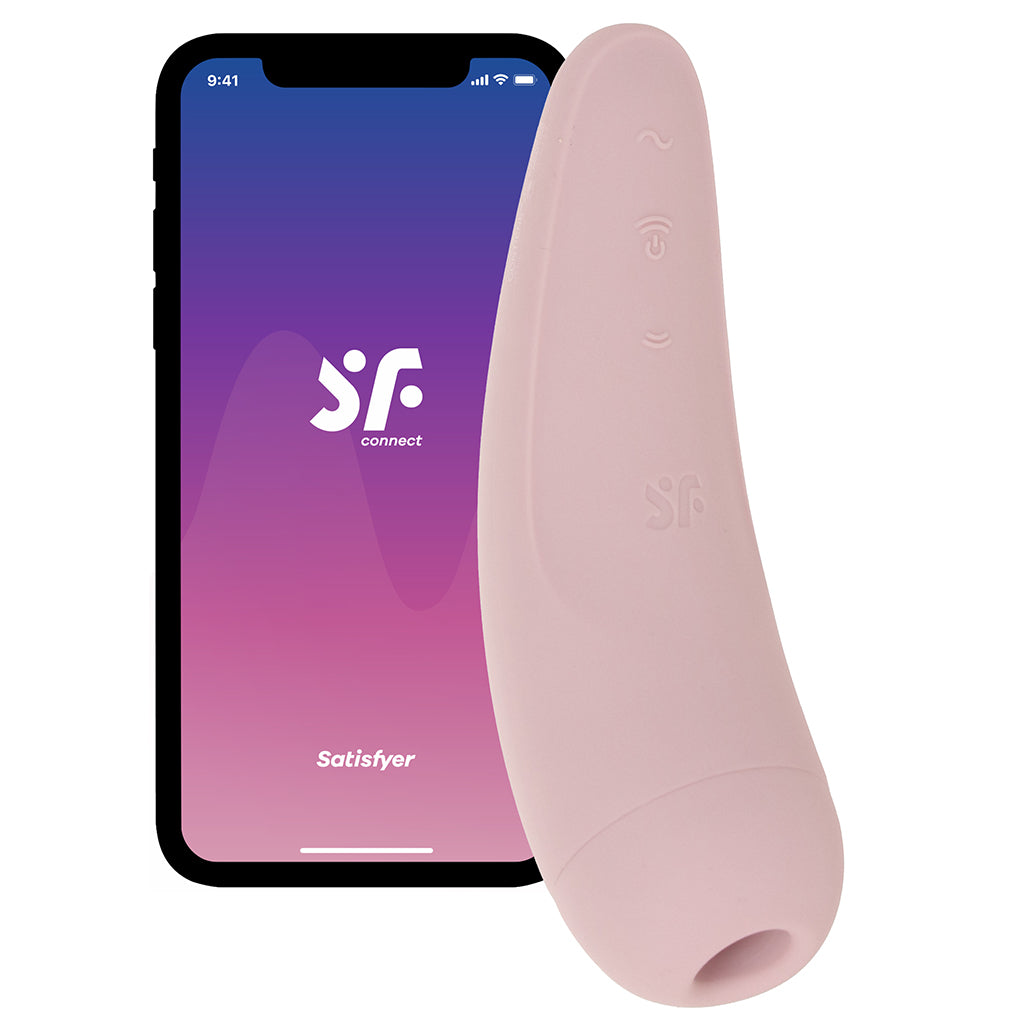 Satisfyer Curvy 2+ Air Pulse Stimulator in Pink Vibrators > Clitoral Stimulators - Tophatter Daily Deals