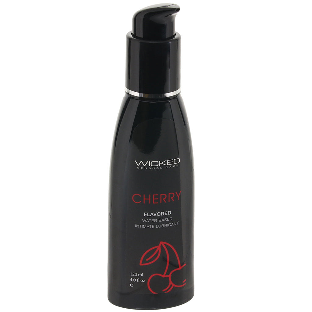 Aqua Flavored Lube 4oz/120ml in Cherry - Tophatter's Adult Products Lubes and Lotions > Flavored Sex Lubes - Tophatter Daily Deals