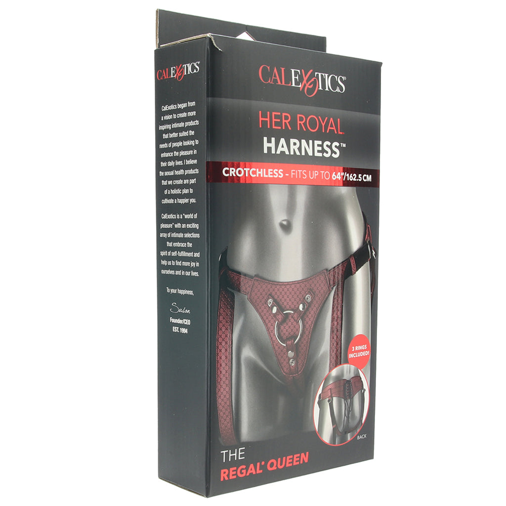 Her Royal Harness The Regal Queen in Red - Tophatter's Adult Products Dildo Sex Toys > Strap-On and Harnesses - Tophatter Daily Deals