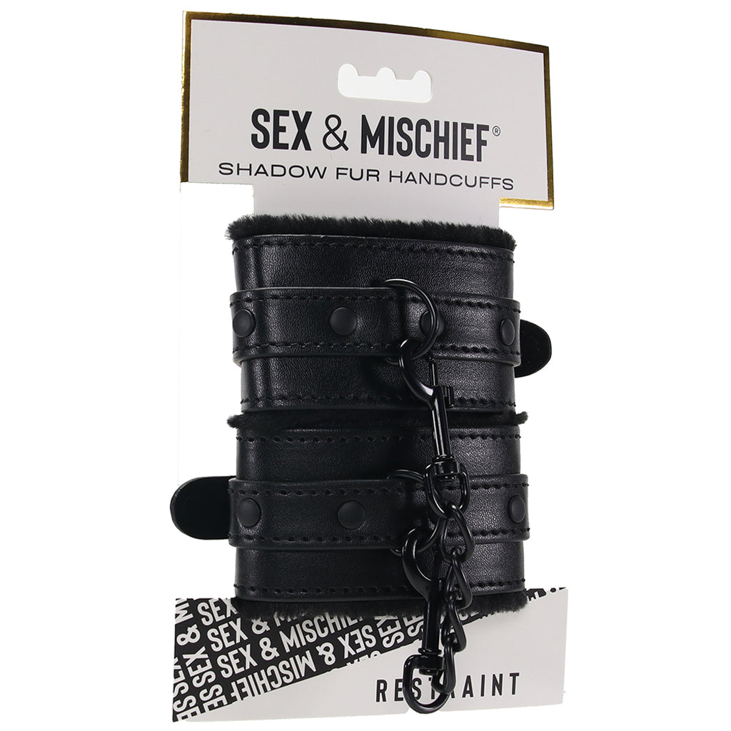 Sex & Mischief Shadow Fur Handcuffs - Tophatter's Adult Sex Toys Online Bondage and Fetish > Wrist and Ankle Cuffs - Tophatter Daily Deals
